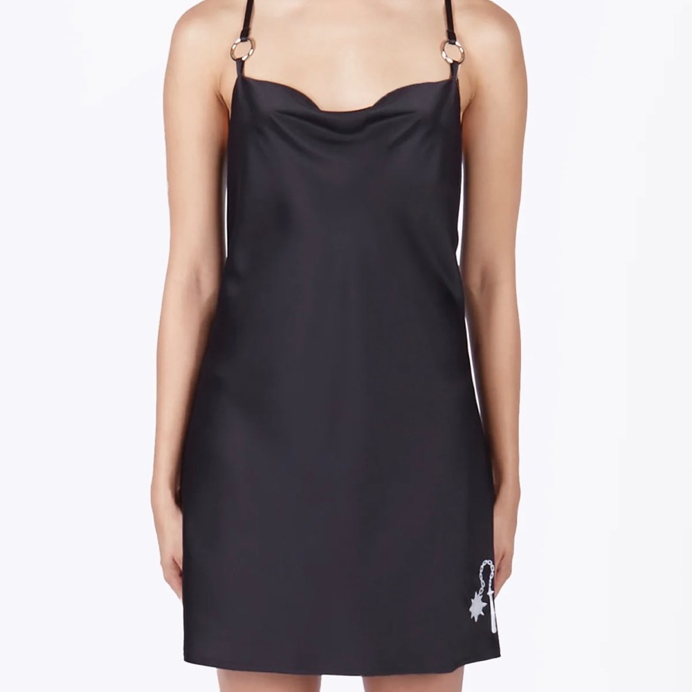 Mary Wyatt Black Slip Dress